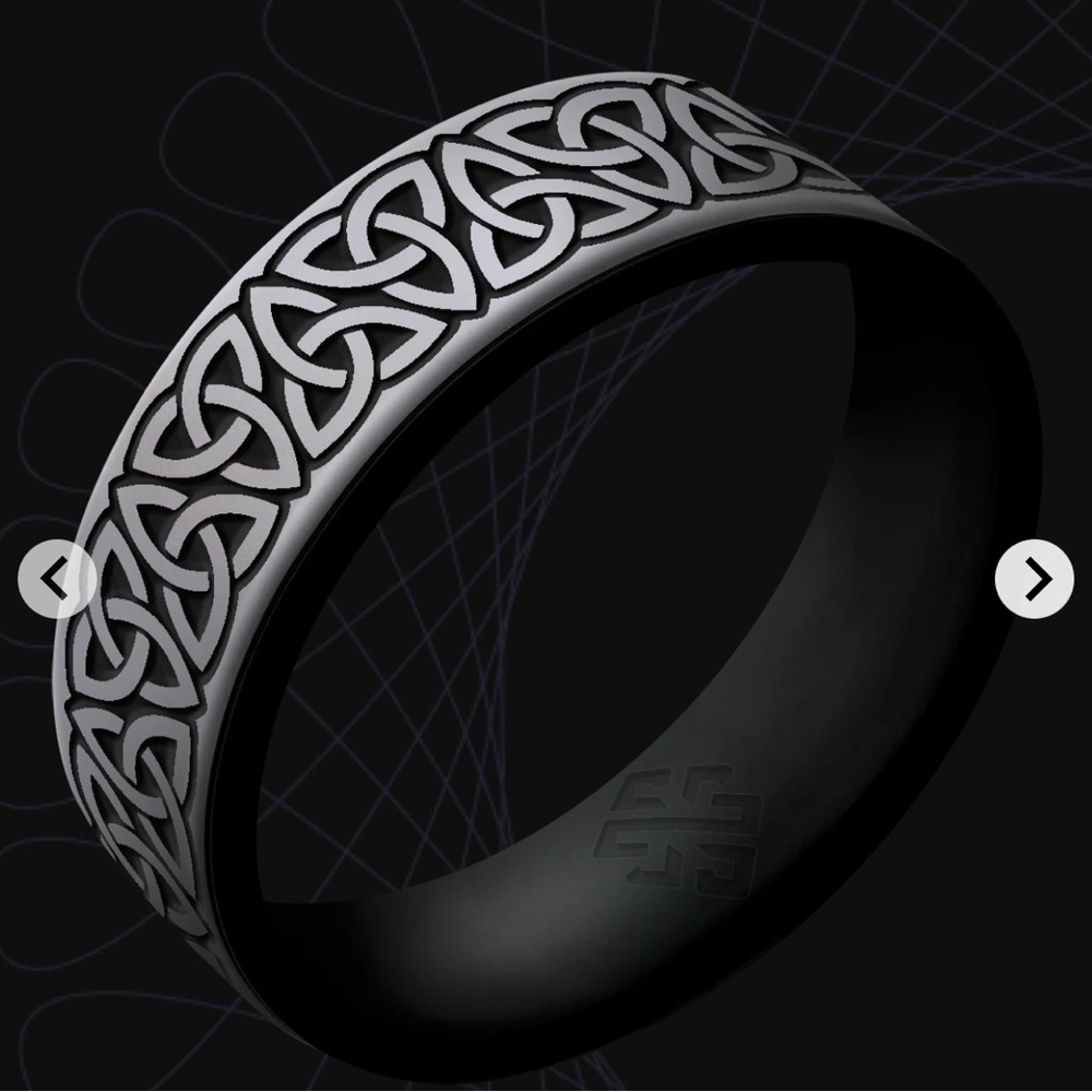 Trinity Silicone Ring on Dual Layer 6mm